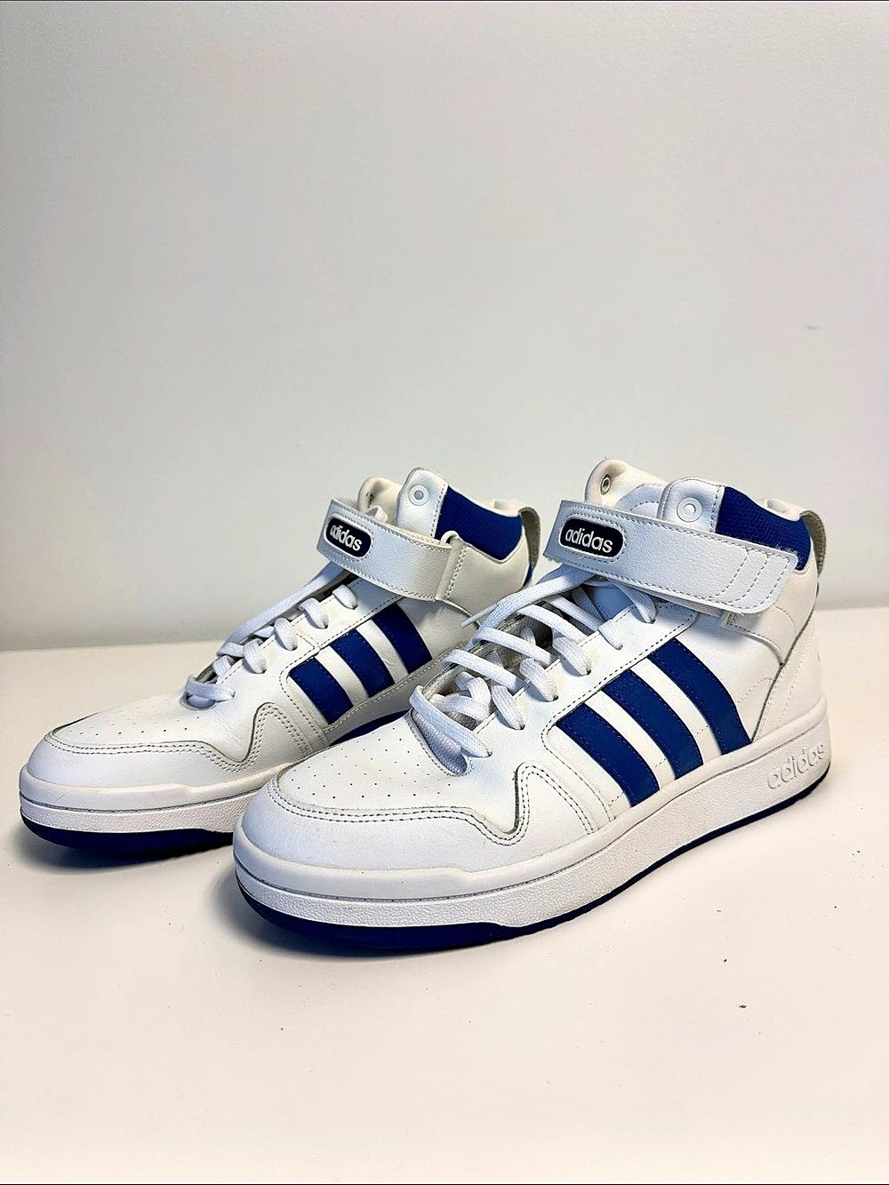 Adidas Postmove Mid White Royal Blue Men’s Size 10 GW5525 Cloudfoam